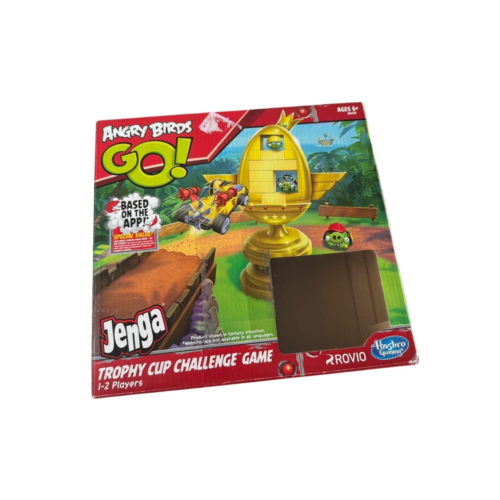 Hasbro Angry Birds Go Jenga Trophy Cup Challenge Game A6438 Incomplete‎ 2013